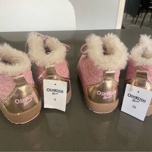 Oshkosh Baby"Tarin-G" Pink Lightweight Warm Water Resistant Booties